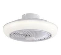 PUR LINE | Ventilateur de plafond avec lumière LED et grille de sécurité - Télécommande, 6 vitesses, lumière réglable, idéal pour les chambres et les bureaux