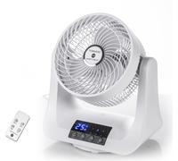 Ventilateur Macom Tornado 993 avec double oscillation et 3 vitesses, télécommande