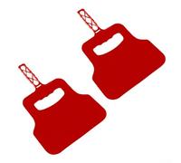 Ventilateur manuel pour allume-feu - Soufflet de flux d'air puissant pour barbecue camping - Plastique résistant à la chaleur 2 noir et rouge 21,1 x 32 cm (rouge)