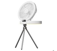 Ventilateur Mini Pliable LED avec Trépied: Ultra-Fin Portable, Écran Digital - Tripod Réglable en Hauteur, pour Intérieur/Extérieur