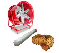 Ventilateur mobile MV600R avec tuyau et sac filtrant MW Tools MV600RSET