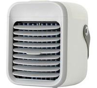 Ventilateur Mobile Silencieux Sans Fil RGB Veilleuse 4 en 1 Mini Refroidisseur D'air Portable Réglable Humidificateur Blanc G