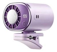 Ventilateur multifonction,ELVANZA,ventilateur portable,ventilateur rafraîchissant,199 vitesses réglables en continu,refroidissement instantané,support amovible,affichage numérique intelligent,violet v