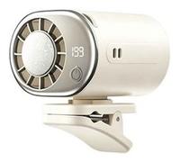 Ventilateur multifonction,ELVANZA,ventilateur portable,ventilateur rafraîchissant,199 vitesses réglables en continu,refroidissement instantané,support amovible,affichage numérique intelligent,blanc bl