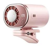 Ventilateur multifonction,ELVANZA,ventilateur portable,ventilateur rafraîchissant,199 vitesses réglables en continu,refroidissement instantané,support amovible,affichage numérique intelligent,rose ros