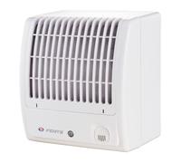 Ventilateur mural Ventilateur radial 100 CF VTH avec interrupteur à tirette, ralentisseur & hygrostat