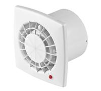 Ventilateur mural 100mm Ventilateur plafond 4 Vitesses Minuterie Évacuation Vega