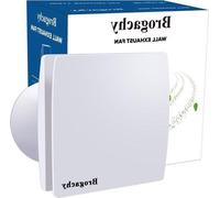 Ventilateur mural 150 mm, ventilateur mural silencieux avec clapet anti-retour, ventilateur mural puissant de 20 W pour la cuisine, la salle de bains et le garage, montage mural ou au plafond