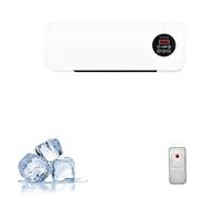 Ventilateur Mural Avec Télécommande,Portable Climafy avec Télécommande,Climatiseur Mural Réversible Split,Sans Unité Extérieure,Température Constante Intelligente, pour la Maison Ou Le Bureau (B)
