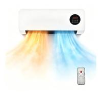 Ventilateur Mural Avec Télécommande, Ventilateur mural de chauffage et de refroidissement, 2000W avec télécommande Silencieux