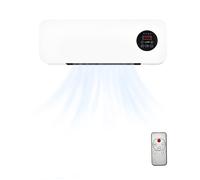 Ventilateur mural de chauffage et de refroidissement, Chauffage Céramique Mural 2000W avec télécommande Fonctionnement silencieux