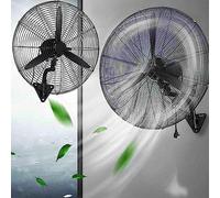 Ventilateur Mural électrique Silencieux et Robuste, Ventilateur Mural Industriel extérieur, Inclinaison réglable à 3 Vitesses, oscillant Commercial à Haute Vitesse, noir-noir-780 x 750 mm