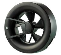 Ventilateur mural et ventilateur de plafond Arc, couleur noire, diamètre 100 mm