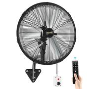 Ventilateur mural industriel pour extérieur, diamètre 50 cm, avec télécommande et moteur BLDC