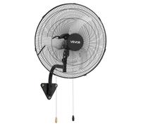 Ventilateur mural industriel - Puissance : 65 W - Diamètre : 57 cm - Acier au carbone - Idéal pour les ateliers et les garages