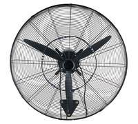 Ventilateur mural industriel SucceBuy 115 W, 81 cm, débit d'air de 5,9 m/s, oscillant avec 3 vitesses et angle réglable, fonction brumisateur, idéal pour les ateliers, les garages, les entrepôts et le
