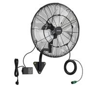 Ventilateur mural industriel VEVOR 95 W, 56 cm, 7 m/s, ventilateur mural oscillant avec télécommande, fonction brumisation et minuterie 18 h, ventilateur industriel professionnel IP44 résistant à l'ea