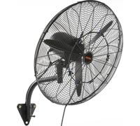 Ventilateur mural oscillant 24 pouces en métal, 3 vitesses, 115 W