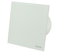 Ventilateur mural pour petites pièces Système Silent Trax verre dépoli 100 H avec ralentisseur & hygrostat