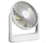 Ventilateur mural rechargeable à 4 vitesses 4000 mAh de type C, ventilateur de bureau silencieux réglable à 270° avec 20 heures de temps de fonctionnement pour intérieur, maison, bureau, extérieur (B