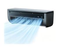Ventilateur mural sans perçage, refroidisseur d'air mural sans fil pour la maison avec 3 vitesses, mini climatiseur avec télécommande, refroidissement rapide pour chambre à coucher, maison, cuisine (B