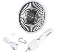Ventilateur Nitecore NEF10, ventilateur rechargeable, avec anneau lumineux LED et fonction powerbank, trépied 360° inclus, blanc