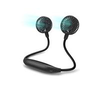 Ventilateur Nuque Portable USB de Cou avec Batterie 2600mAh Personnel Silencieux Réglable à 360°pour Bureau, Domicile,Voyage, en Plein Air