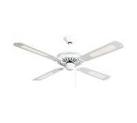 Orbegozo CF - Ventilateur de plafond sans lumière, 60 W de puissance, 4 pales réversibles diamètre 132 cm et 3 vitesses blanc G