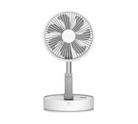 Ventilateur oscillant avec télécommande, P11-7200 mAh - Blanc, adapté au camping, 4 vitesses, portable
