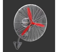 Ventilateur oscillant - Ventilateur industriel - Refroidissement d'espaces - Moteur en cuivre puissant - 650 mm - Gris