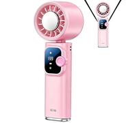 Ventilateur personnel pliable, gadget de refroidissement à haute vitesse, ventilateur à longue durée de vie avec contrôle multi-vitesse, circulation d'air légère, accessoire d'extérieur avec design
