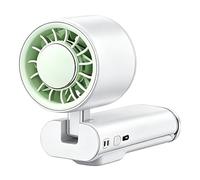 Ventilateur personnel pliable, gadget de refroidissement à haute vitesse, ventilateur à longue durée de vie avec contrôle multi-vitesse, circulation d'air légère, accessoire d'extérieur avec design