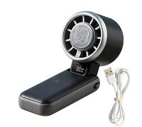 Ventilateur Personnel Portable Rechargeable 3600mAh 5 Vitesses Réglables | Ventilateur Tour de Cou Nomade pour Extérieur Plage Camping Sport Bureau Travail Chambre Maison