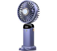 Ventilateur personnel - Rafraîchisseur d'air - Idéal pour les activités en extérieur - Moteur silencieux - Batterie 3000 mAh - Violet