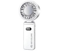 Ventilateur personnel rechargeable, pliable, haute vitesse, ventilateur de | Mini ventilateur portatif sans fil avec affichage LED indicateur de batterie pour croisière, voyage, plage, camping
