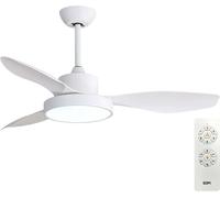 Ventilateur Plafond ártico Edm Ventilateur Plafond Dc Avec Lumière Led Tricolore - Edm