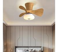 Ventilateur Plafond avec Lumiere Silencieux LED Dimmable Telecommande Ventilateur Plafond Réversible avec Lumière Modern 6 Vitesses Plafonnier Ventilateur de Plafond Pour Chambre Enfant-Wood Grain