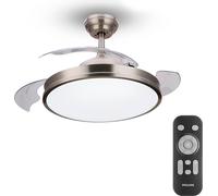 Ventilateur Plafond Led Atlas Nickel Ventilateur Plafond Led Philips Atlas Nickel Télécommande - Philips
