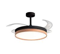 Ventilateur Plafond LED Cosmos 36W - Moteur DC Silencieux - Pales Déployables - 3 Températures Lumière - Télécommande, Mode Hiver