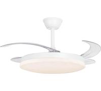 Ventilateur Plafond Led Milky L Evo Smart Pales Rétractables, Led 3cct, Moteur Dc Smart - Cristalrecord