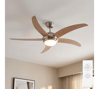 Ventilateur Plafonnier Lampe 3 Niveaux Télécommande Opale LED