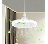Ventilateur Plafonnier LED 3-en-1 E27 Télécommande 3 Températures 3 Vitesses Diffuseur Parfum Maison Chambre Bureau