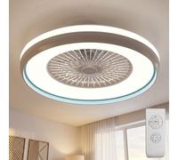Ventilateur Plafonnier Refroidisseur 3 Niveaux Lumière Jour Télécommande Tdc LED