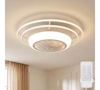 Ventilateur Plafonnier Télécommande LED Du Jour Refroidisseur D 73 CM