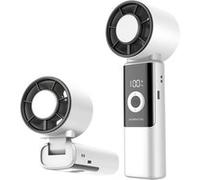 Ventilateur pliable à grande vitesse,ELVANZA Ventilateur,3 en 1 (à porter autour du cou, à main et de bureau),puissance de ventilation turbo,batterie