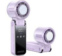Ventilateur pliable,ELVANZA Ventilateur,conception à double flux d'air pour une puissance de ventilation doublée,rechargeable pendant l'utilisation,léger et facile à transporter,violet violet