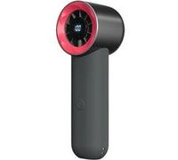 Ventilateur pliable,ELVANZA,ventilateur de poche,ventilateur portable,télescopique et pliable,écran LCD intelligent,batterie longue durée,poids plume de 212 g,gris et rouge Gris