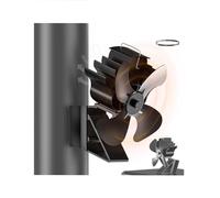 Ventilateur Poêle à Bois,2 en 1 Ventilateur de Cheminée Poêle Magnétique | Silencieux fireplace fan sans électricité,pièce de rechange.Fixation Magnétique