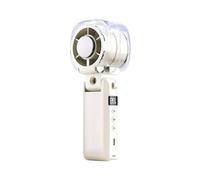 Ventilateur portable 199 vitesses pliable silencieux | Mini ventilateur brumisateur alimenté par batterie pour l'extérieur, les voyages, le camping, l'été, la pêche, le pique-nique