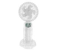 Ventilateur Portable 3 Vitesses avec Lumière Interne et Support Stable LinQ Transparent